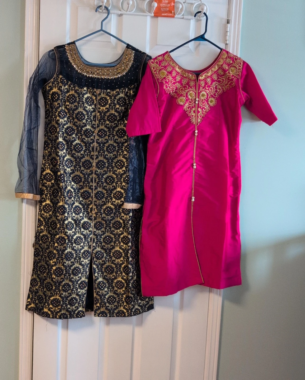 Set of Two Embroidered Ethnic Kurtis full suits  $25 each