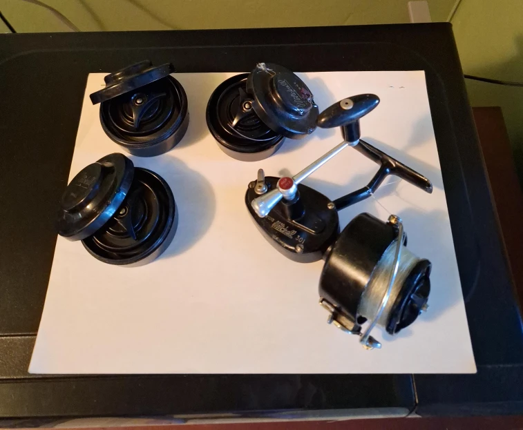 Mitchell 301 Fishing Reel with 3 Spools
