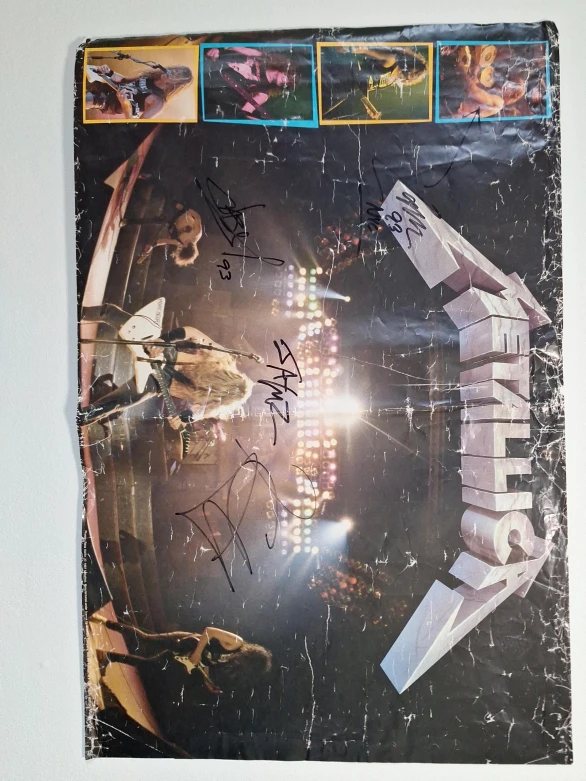 Metallica Signed Concert Poster