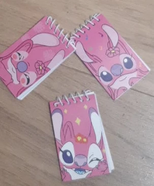 Set of 3 Pink Stitch Angel Notebooks