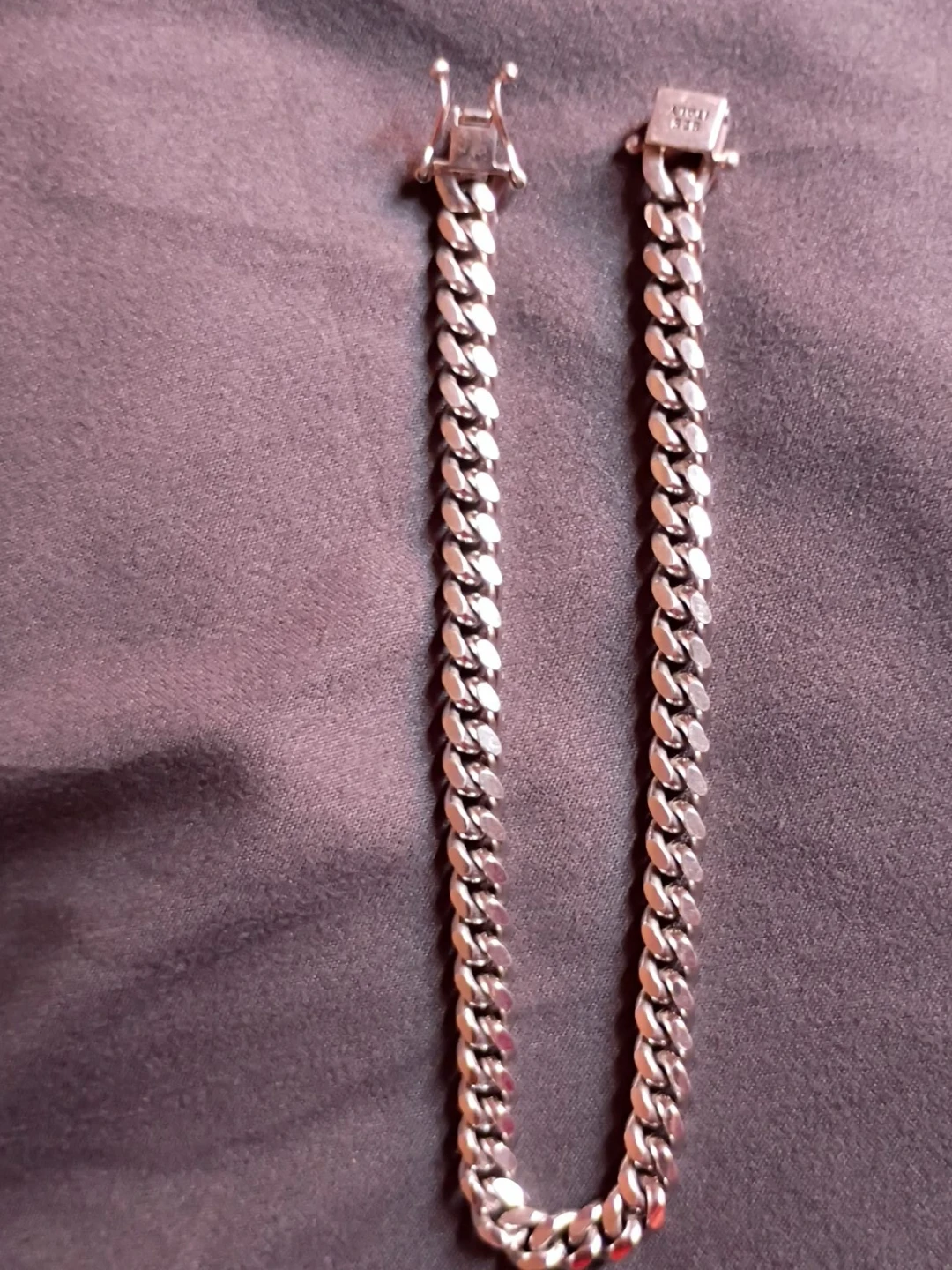 Silver Curb Chain Bracelet - photo 3