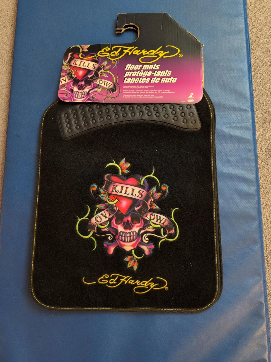 2011 Vintage Brand New Ed Hardy Floor Mats for Car Van Truck SUV