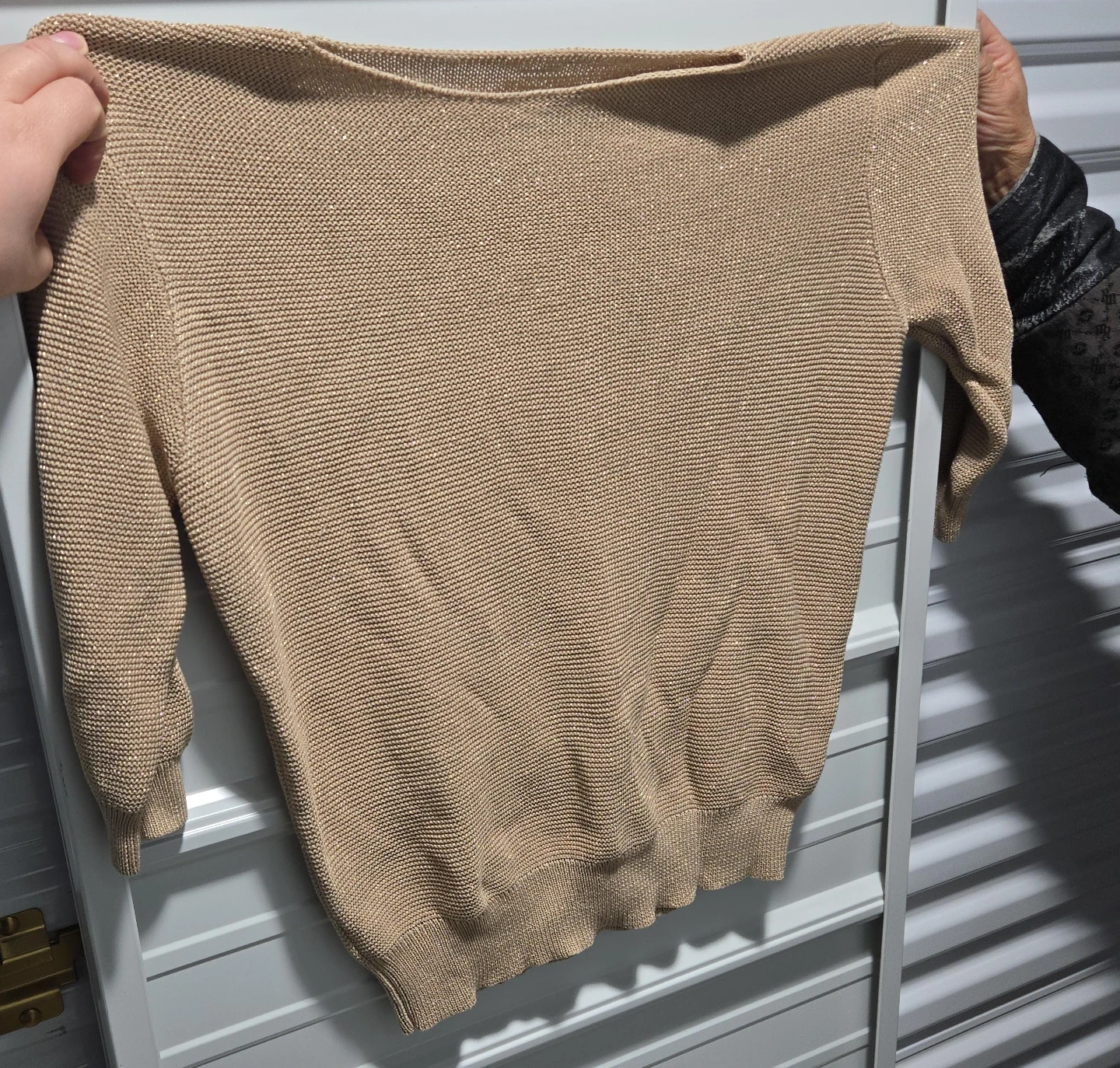 Women's beautiful Tan Knit Sweater