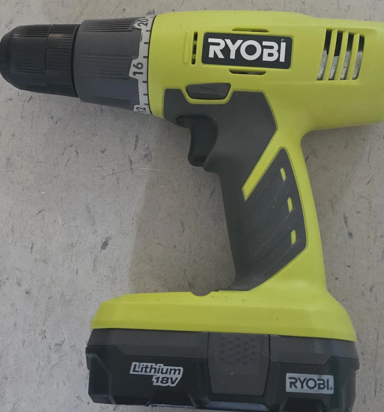 Ryobi 18V Lithium Cordless Drill