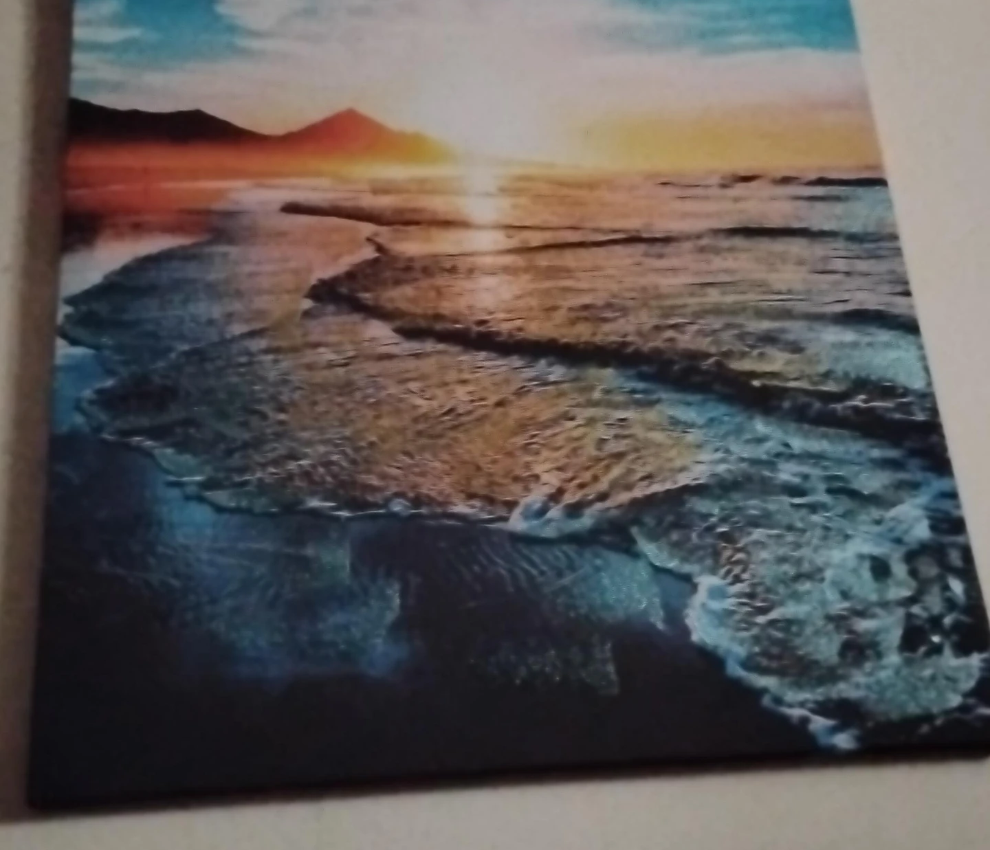 Canvas Print - Sunset Beach Scene