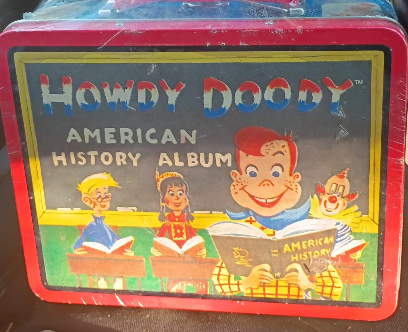 Howdy Doody American History Album Tin Lunch Box
