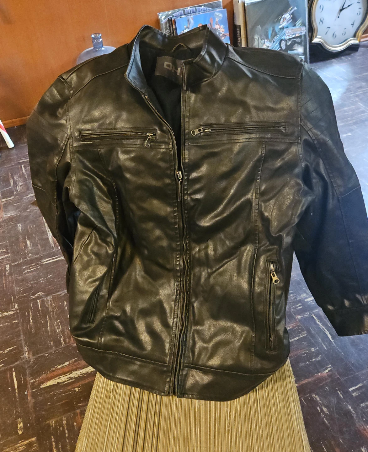 DH3 Faux Leather Moto Jacket L/G