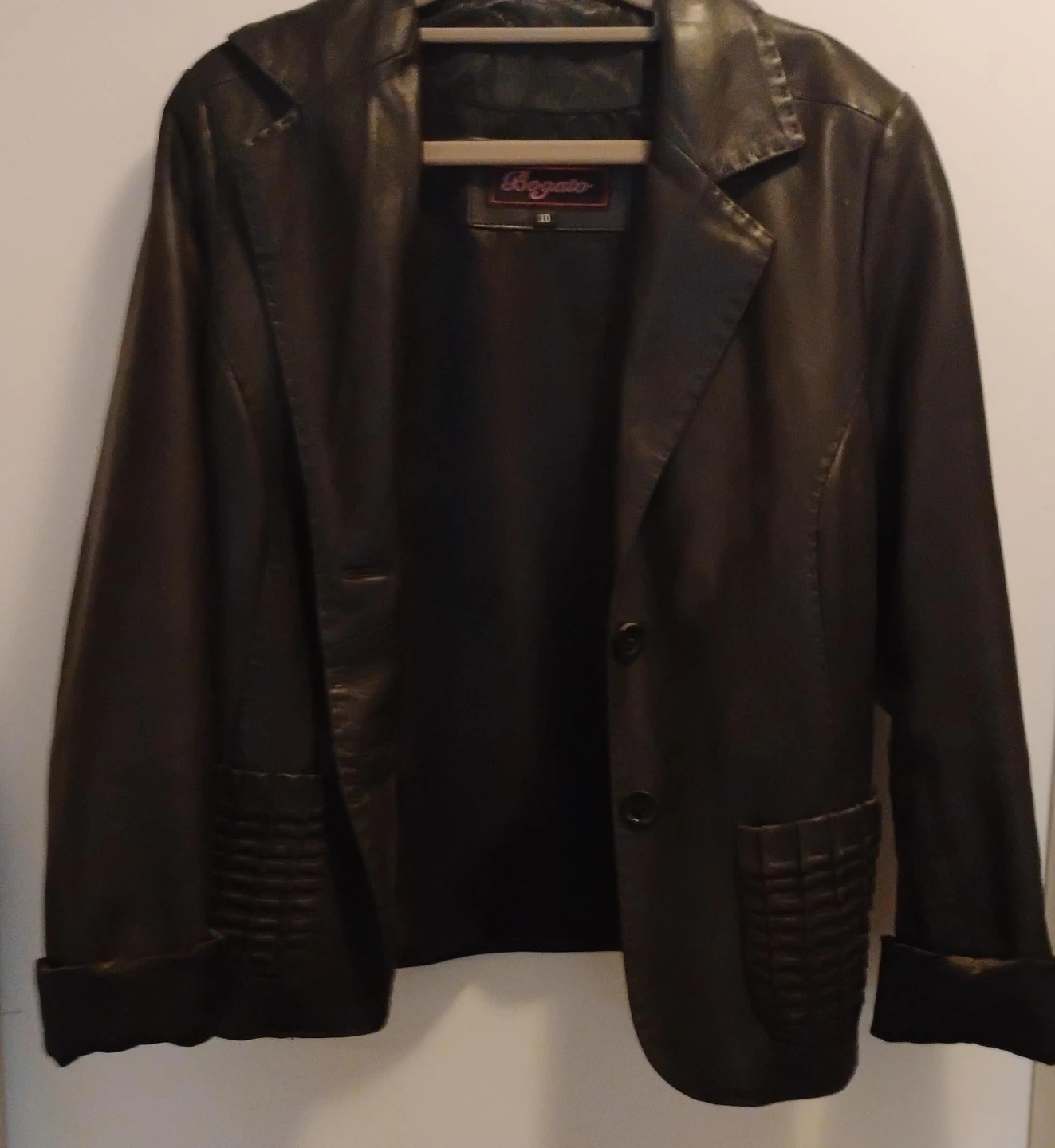 Bogato Leather Blazer - Size 10