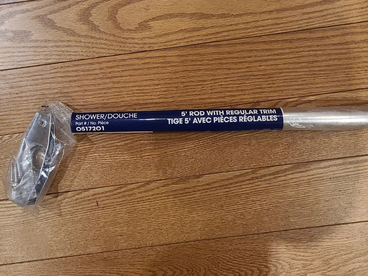 5' Shower Rod with Regular Trim