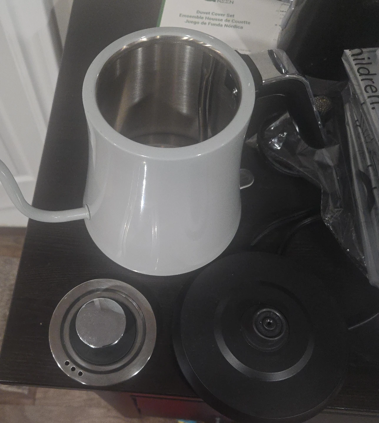 Electric Gooseneck Kettle White 1000W
