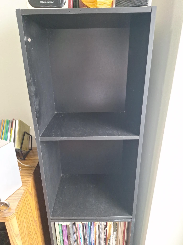Black Multi-Shelf Bookcase