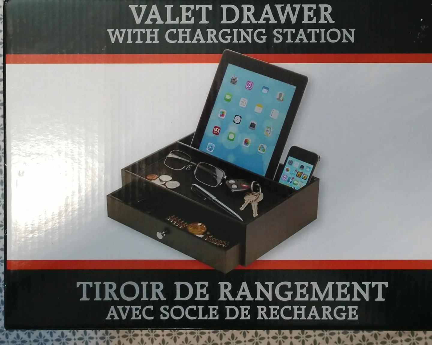 🧡 Valet Drawer with Charging Station