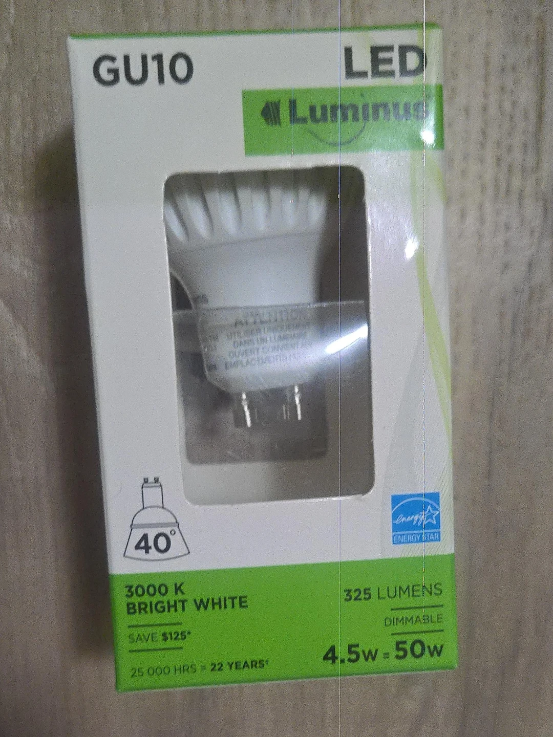 Luminus GU10 LED Bulb - 3000K Bright White