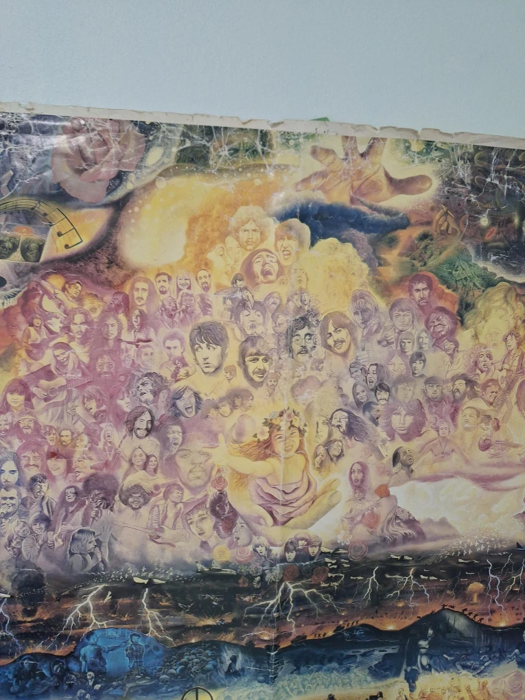Psychedelic Rock Band Collage Poster