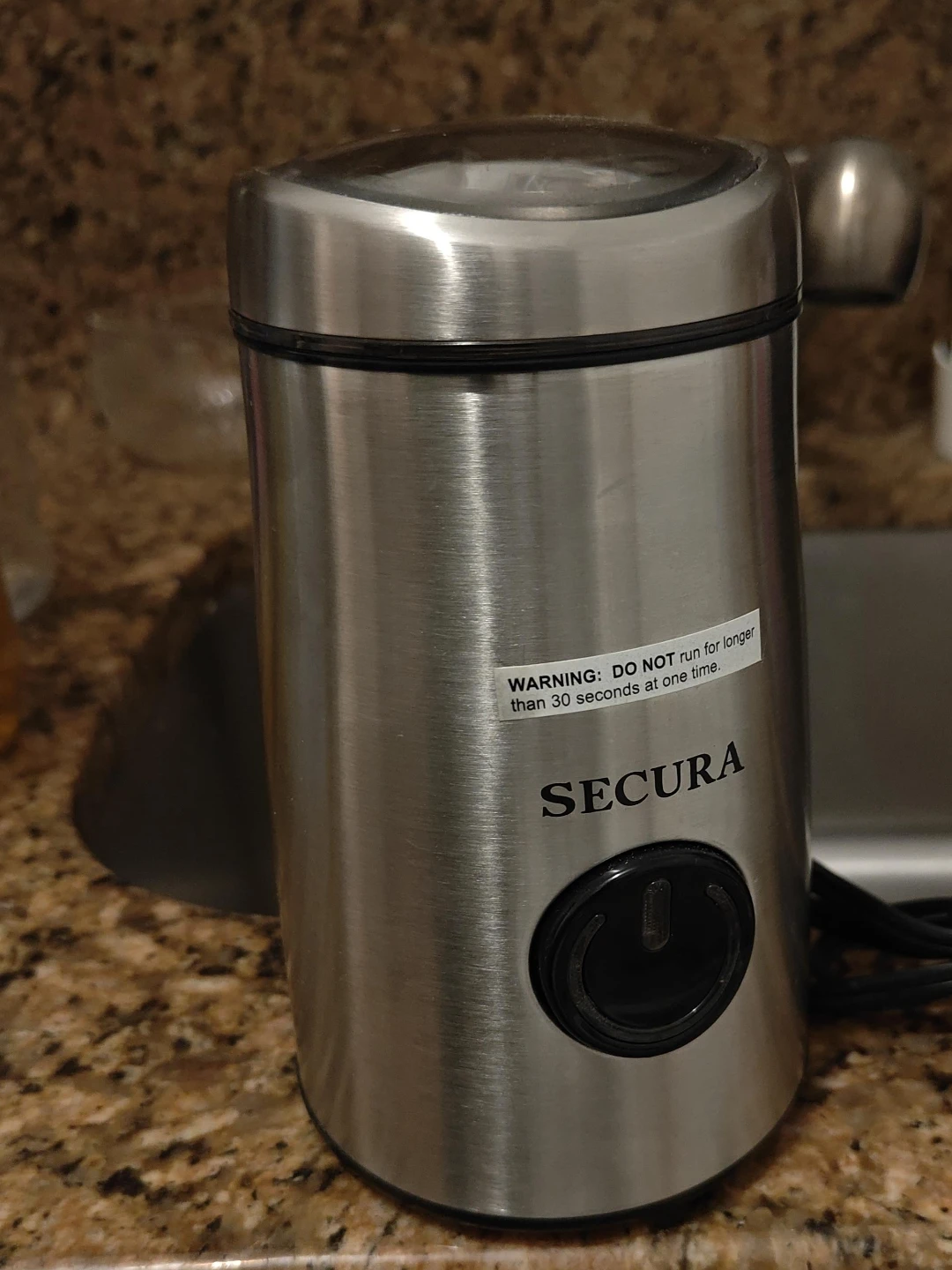 Secura Stainless Steel Electric Coffee Grinder