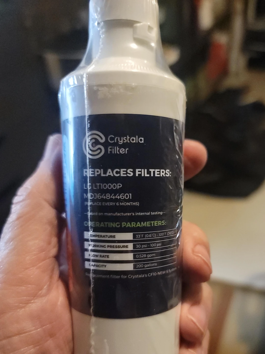Crystala Filter LG LT1000P Replacement Water Filter