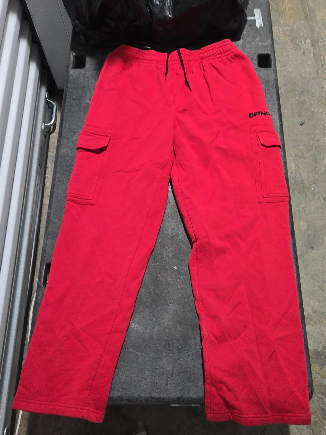 AND 1 Red Cargo Sweatpants Size S