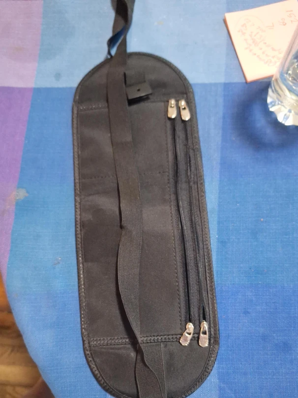 Black Travel Money Belt