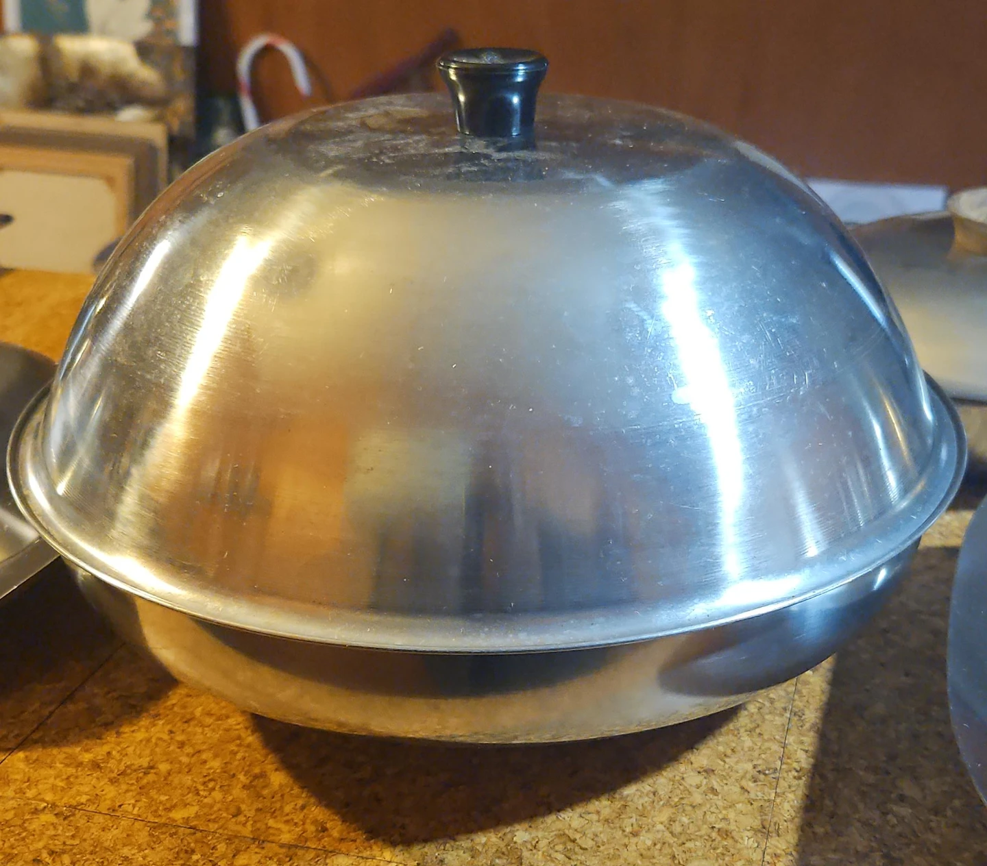 Set of Stainless Steel Serving Dishes with Lids