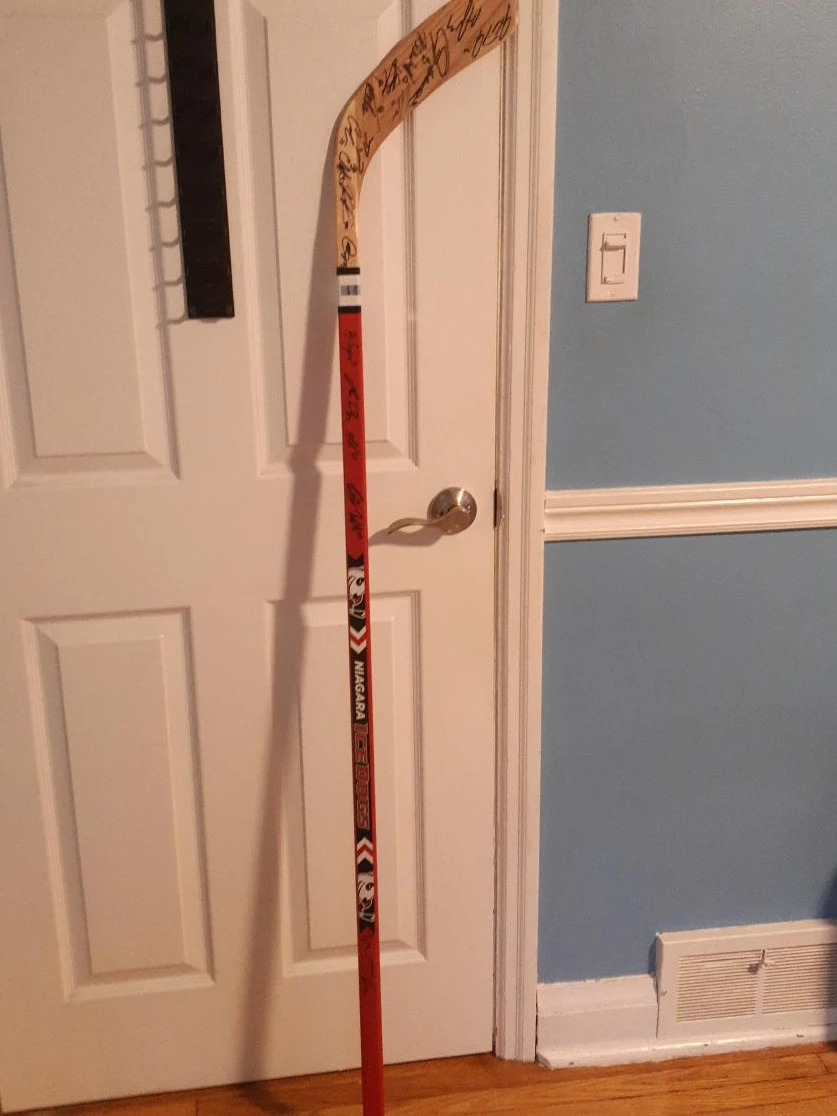 Signed Niagara IceDogs Hockey Stick