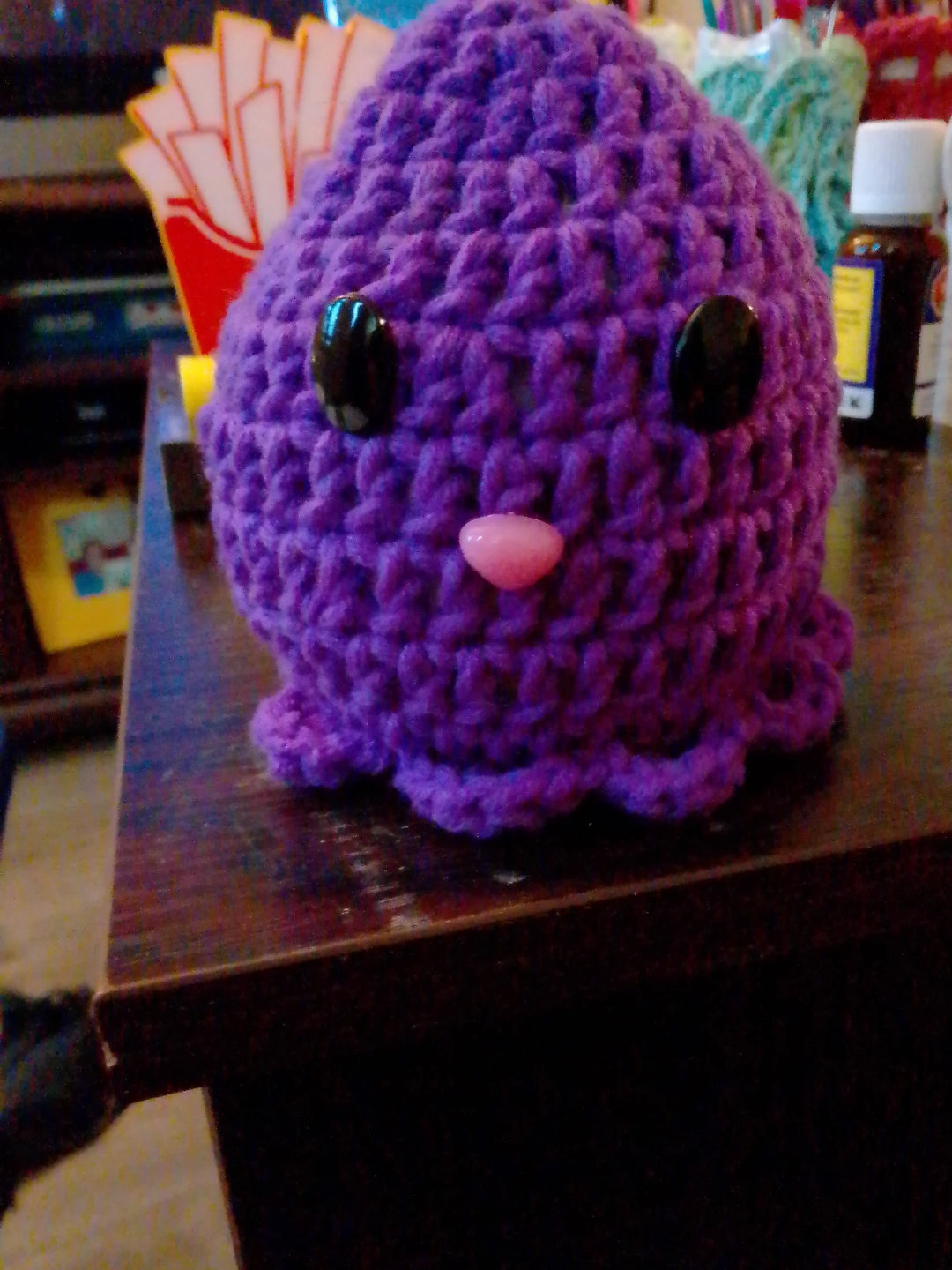 Handmade Purple Crochet Stuffed Toy