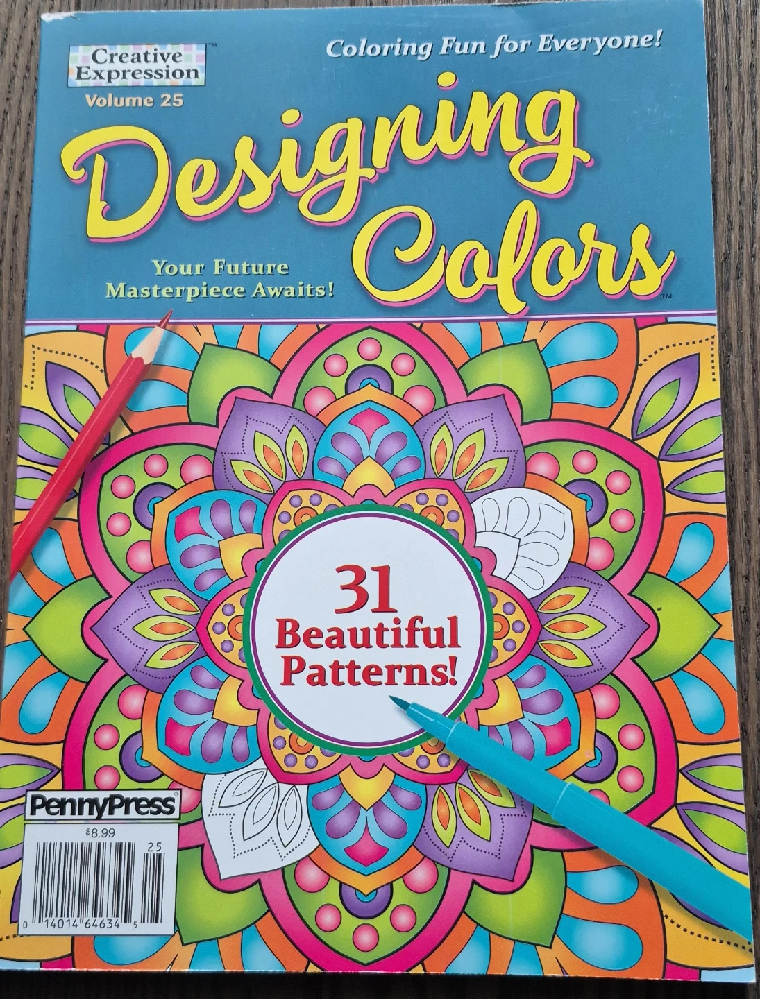 Creative Expression Designing Colors Volume 25 Coloring Book