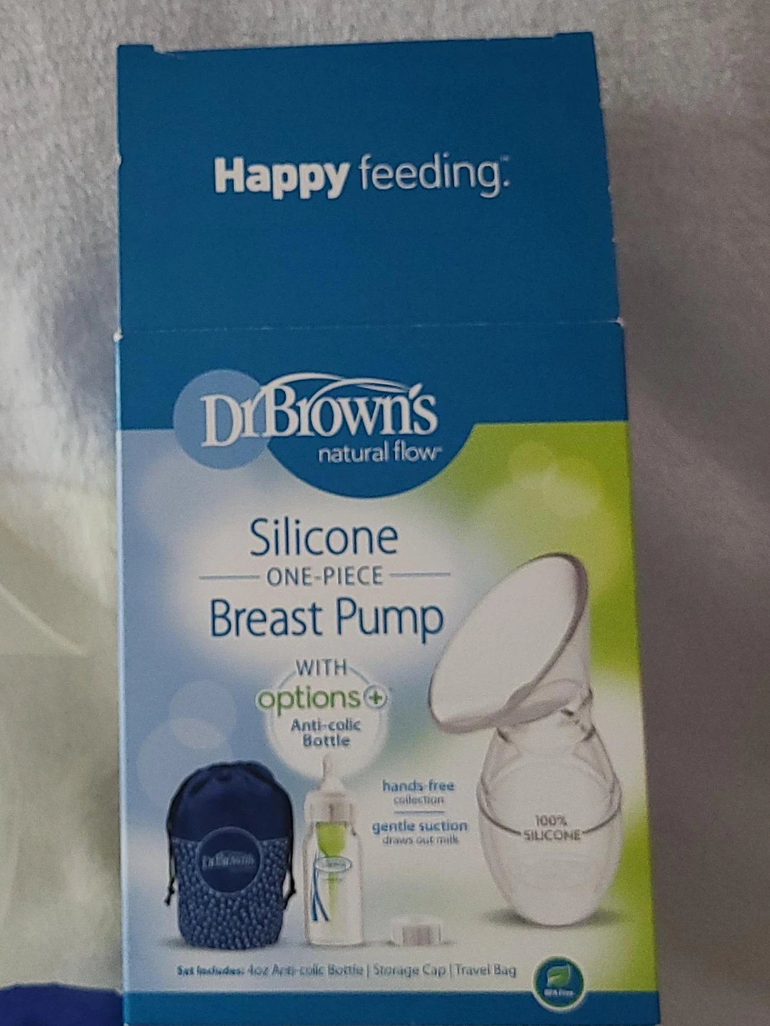 Dr. Brown's Silicone One-Piece Breast Pump+ Anti-Colic Bottle