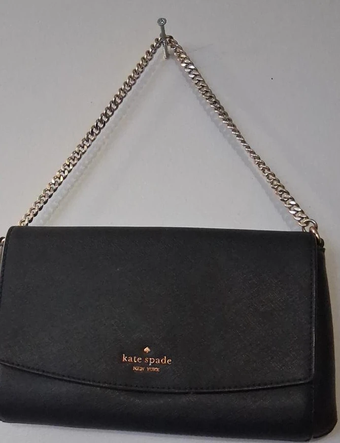 Kate Spade New York Black Leather Shoulder Bag