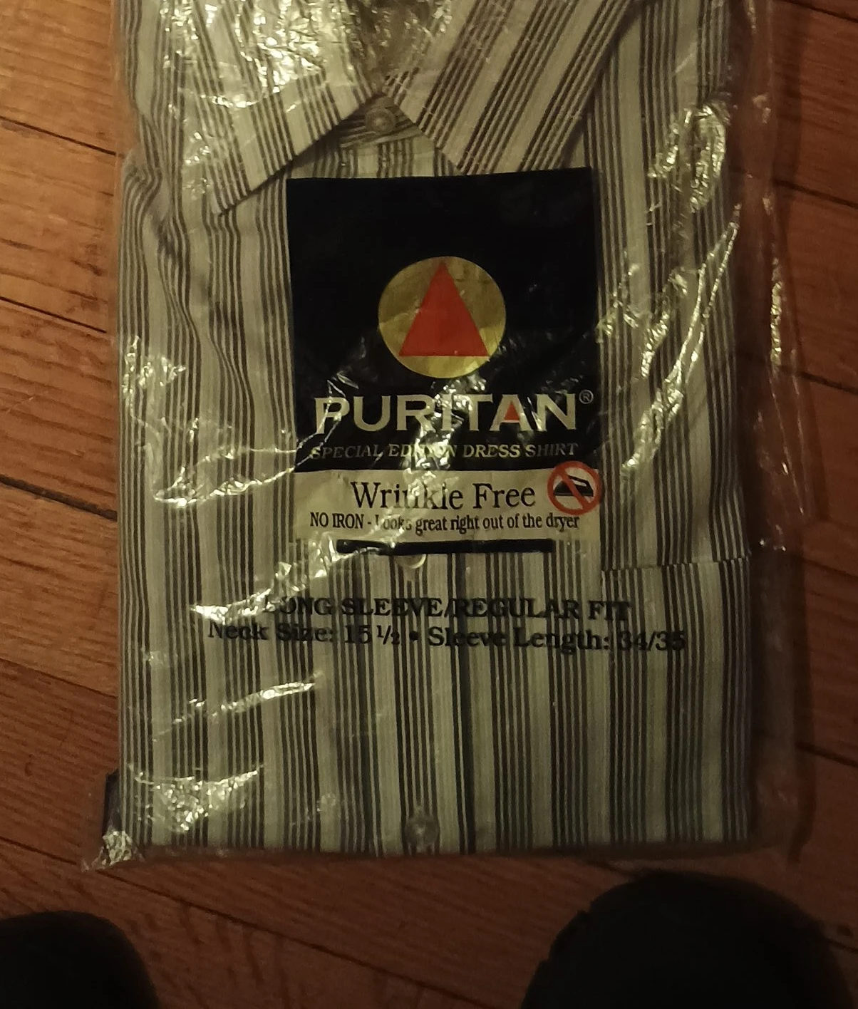 Puritan Long Sleeve Wrinkle Free Dress Shirt