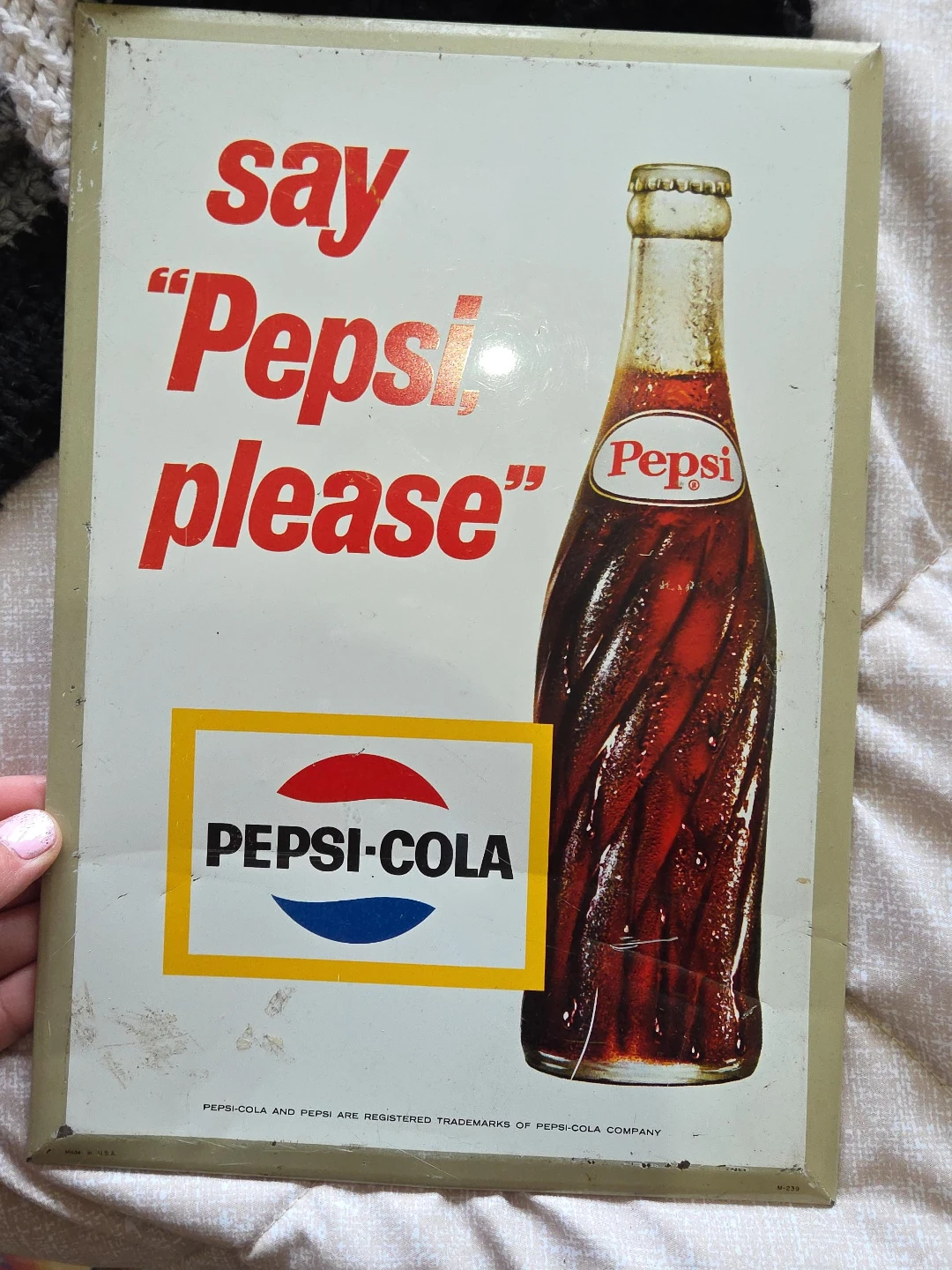 Vintage Pepsi-Cola Sign