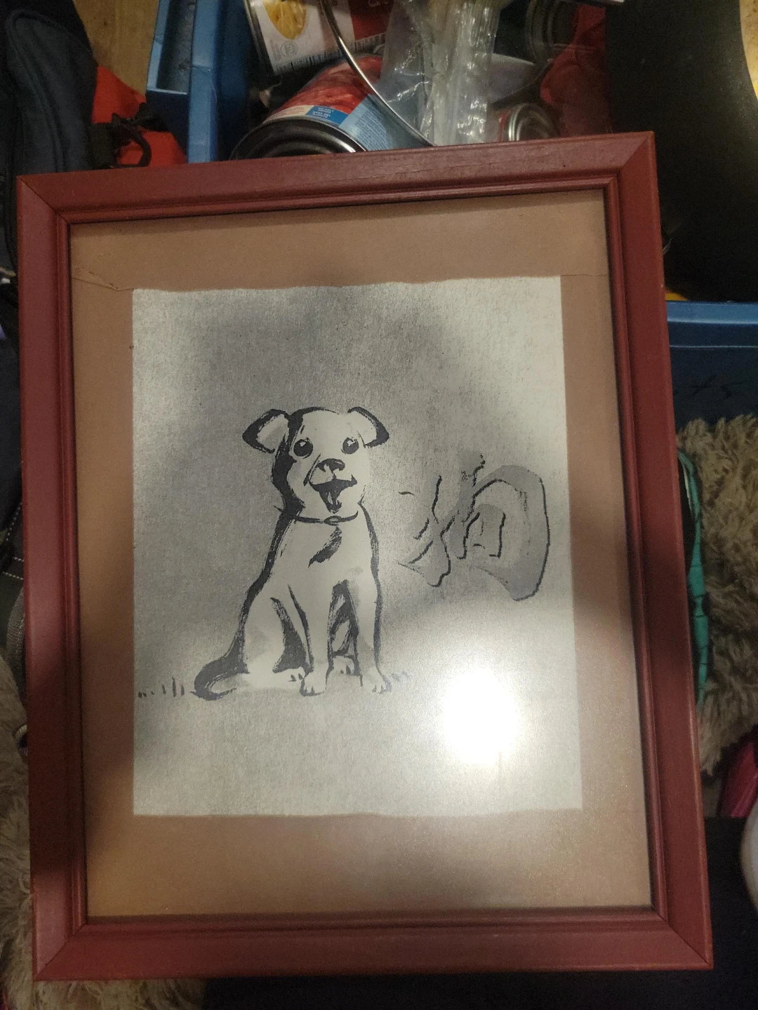 Framed Dog Artwork