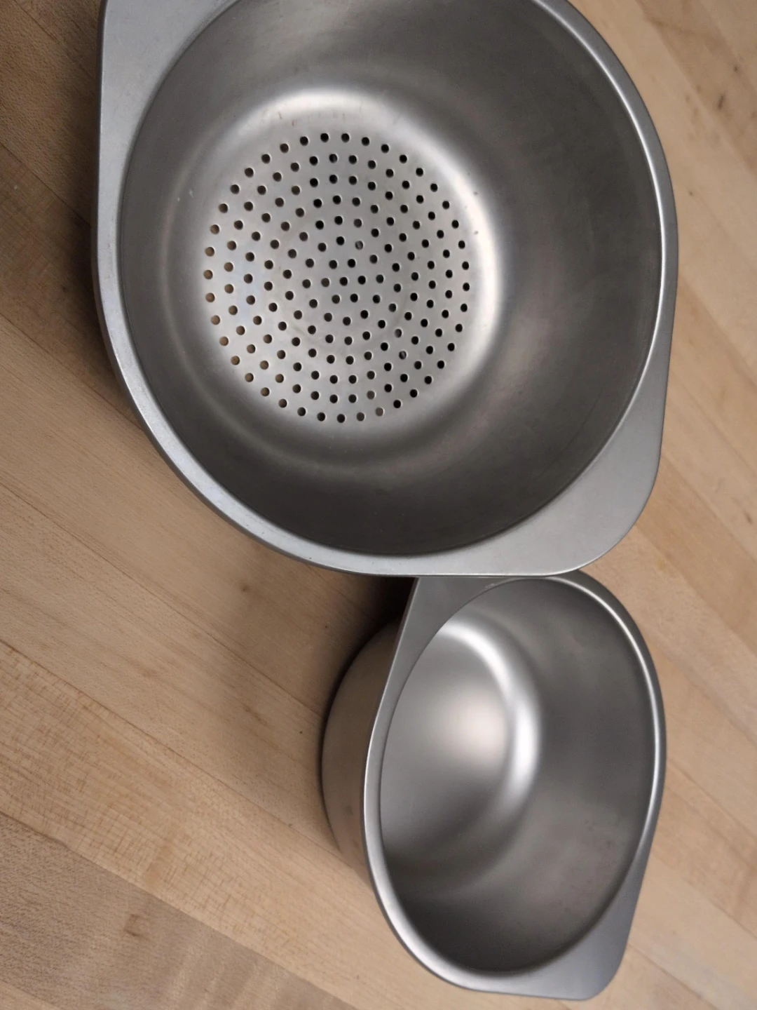Stainless Steel Mixing Bowls with Strainer