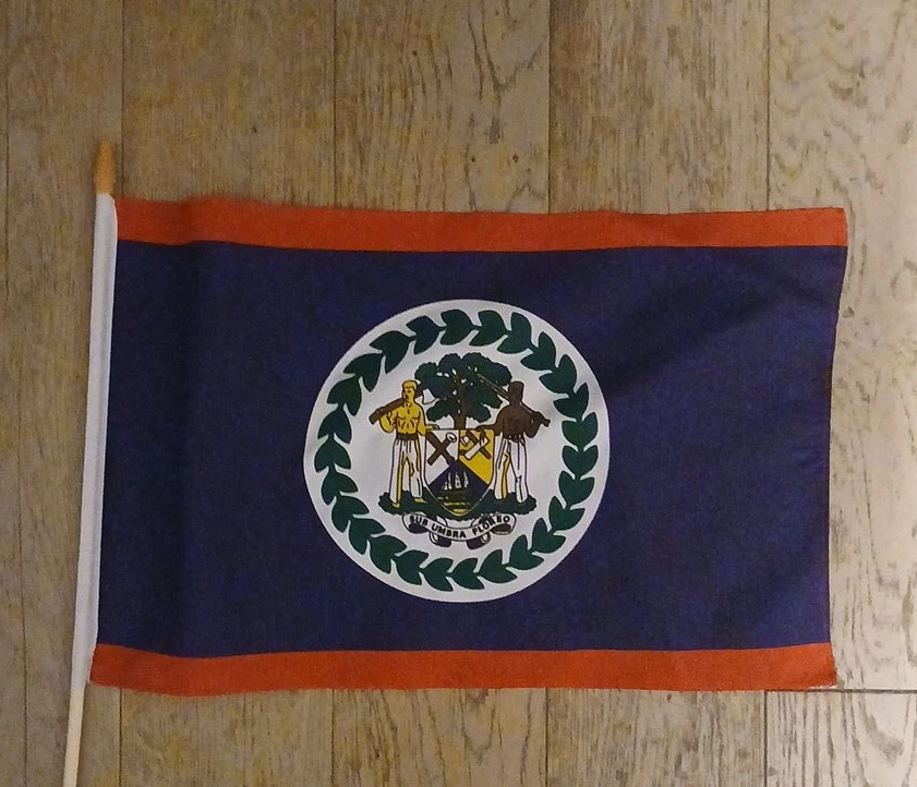 Belize Handheld Flag