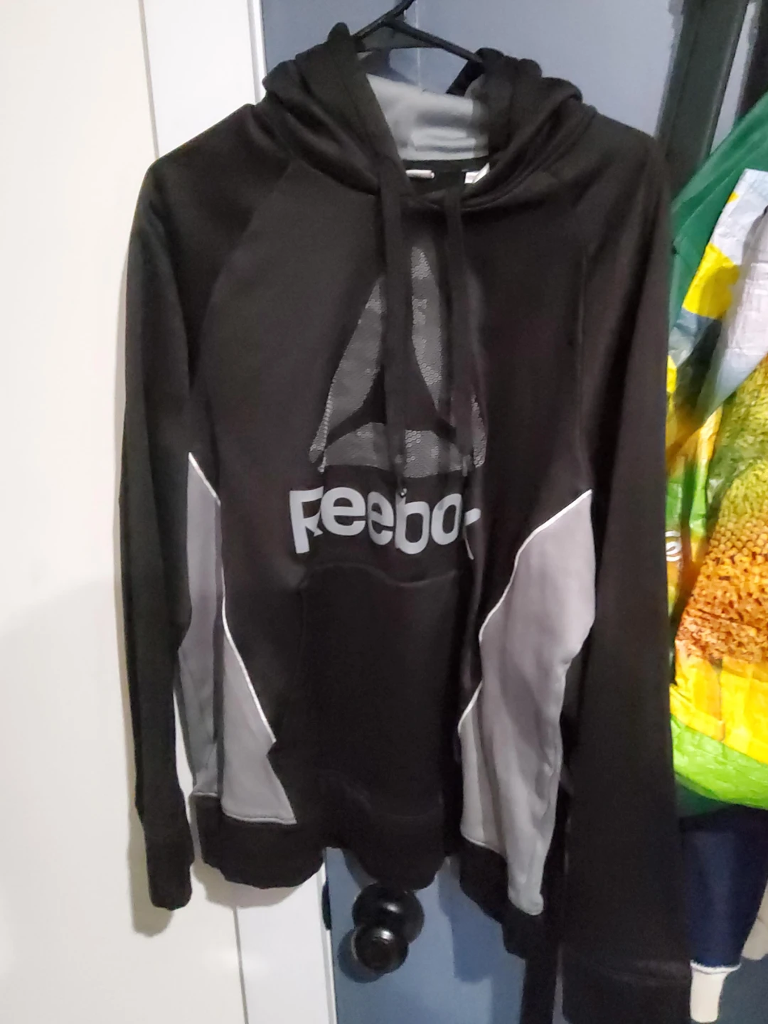 Reebok Black & Gray Hoodie