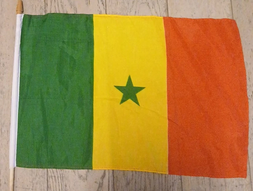 Senegal Handheld Flag