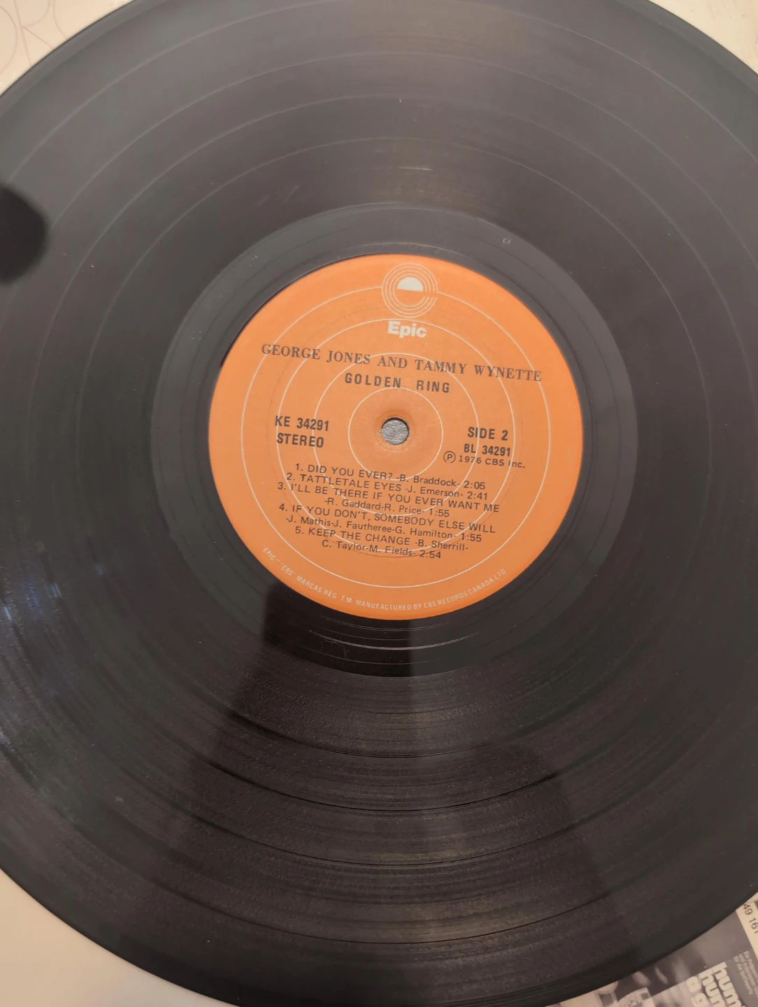 George Jones and Tammy Wynette - Golden Ring Vinyl Record