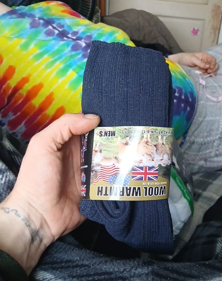 Wool Warmth Men's Socks - Navy Blue
