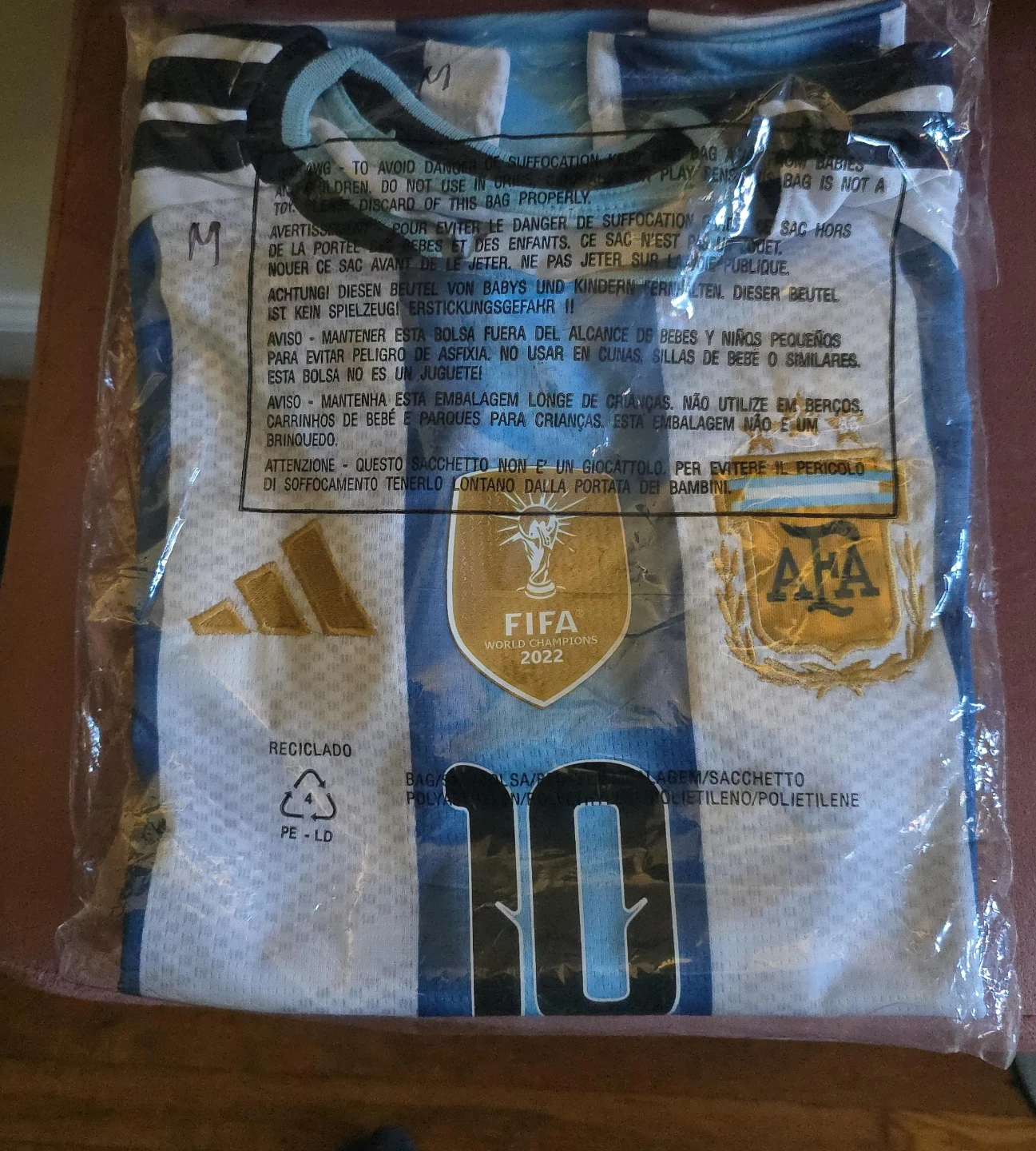Argentina FIFA World Cup Champions 2022Jersey (U.S small)