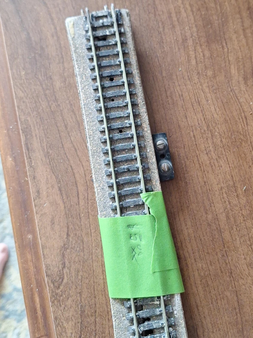 2 Model HO Scale Train Track Section