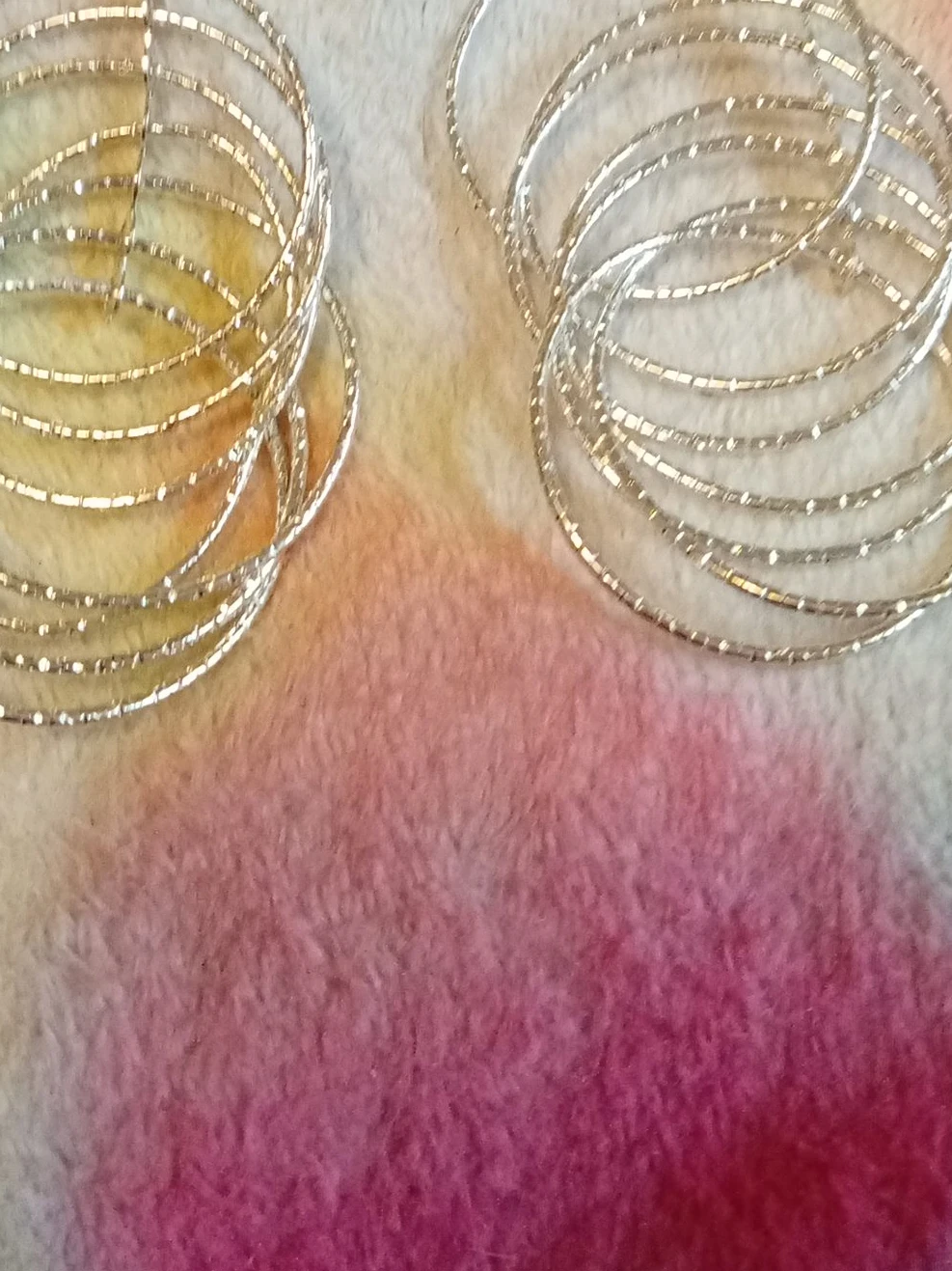 Silver Tone Bangles Set