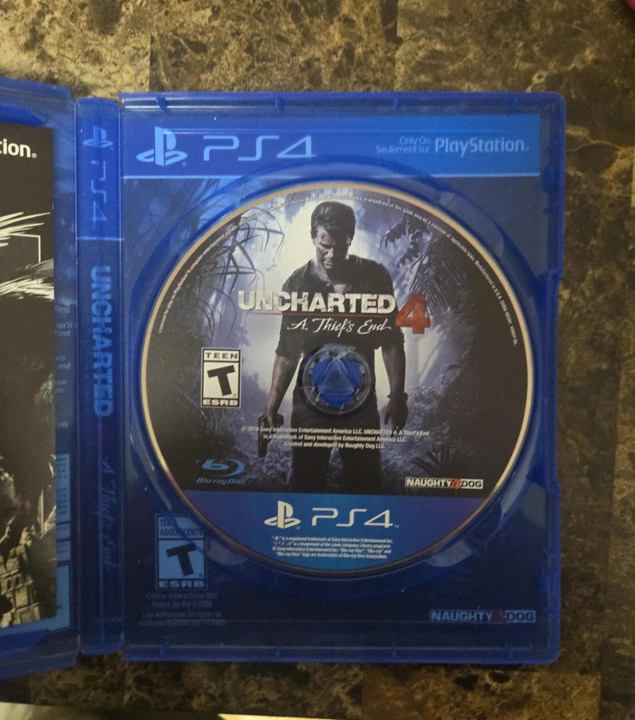 Uncharted 4: A Thief's End PlayStation 4 Blu-ray Game