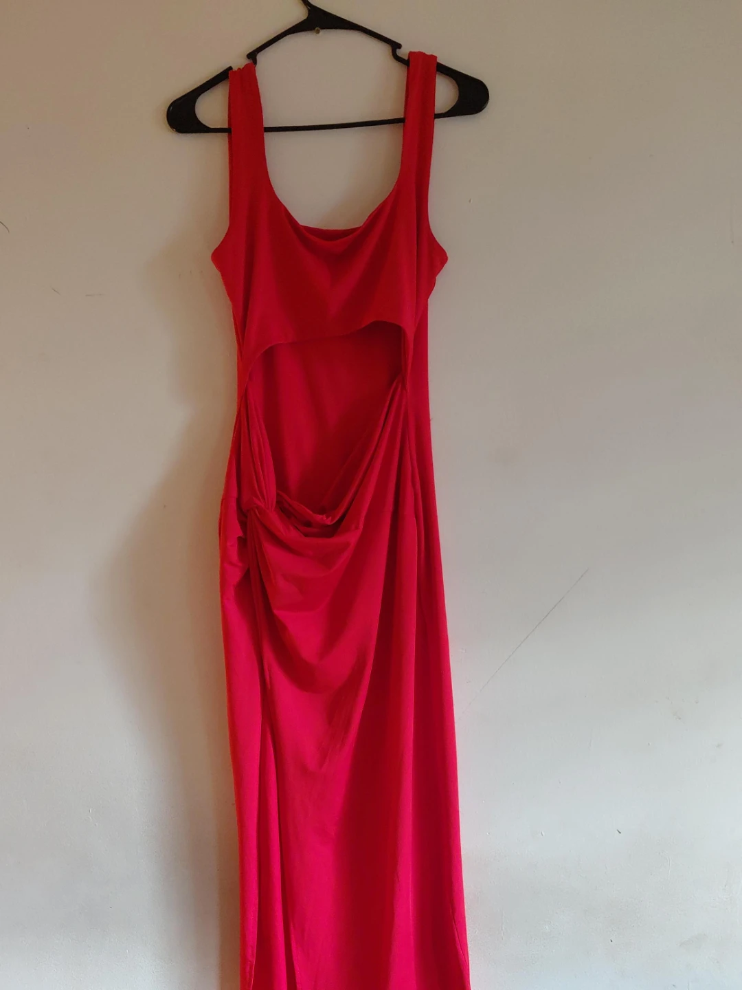 Red Cutout Maxi Dress