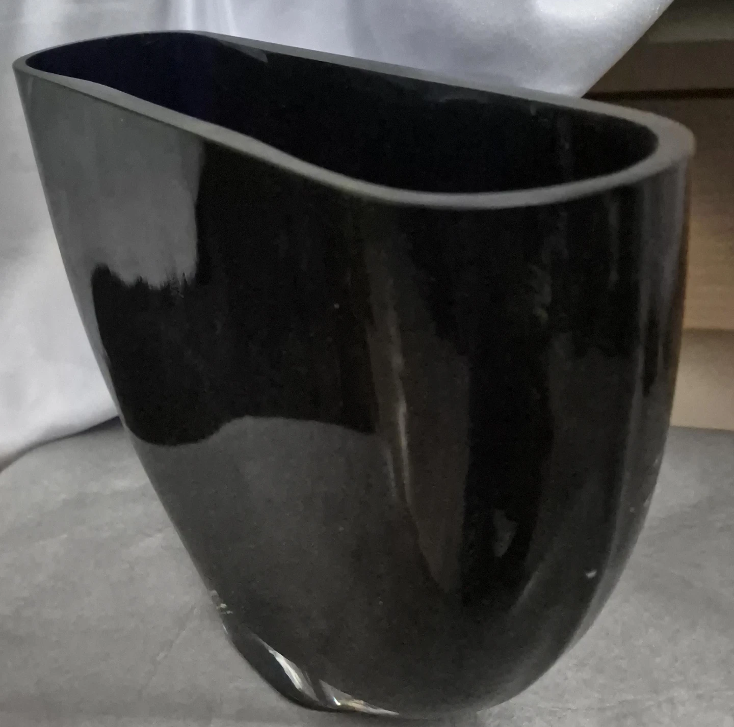 Black Glass Vase