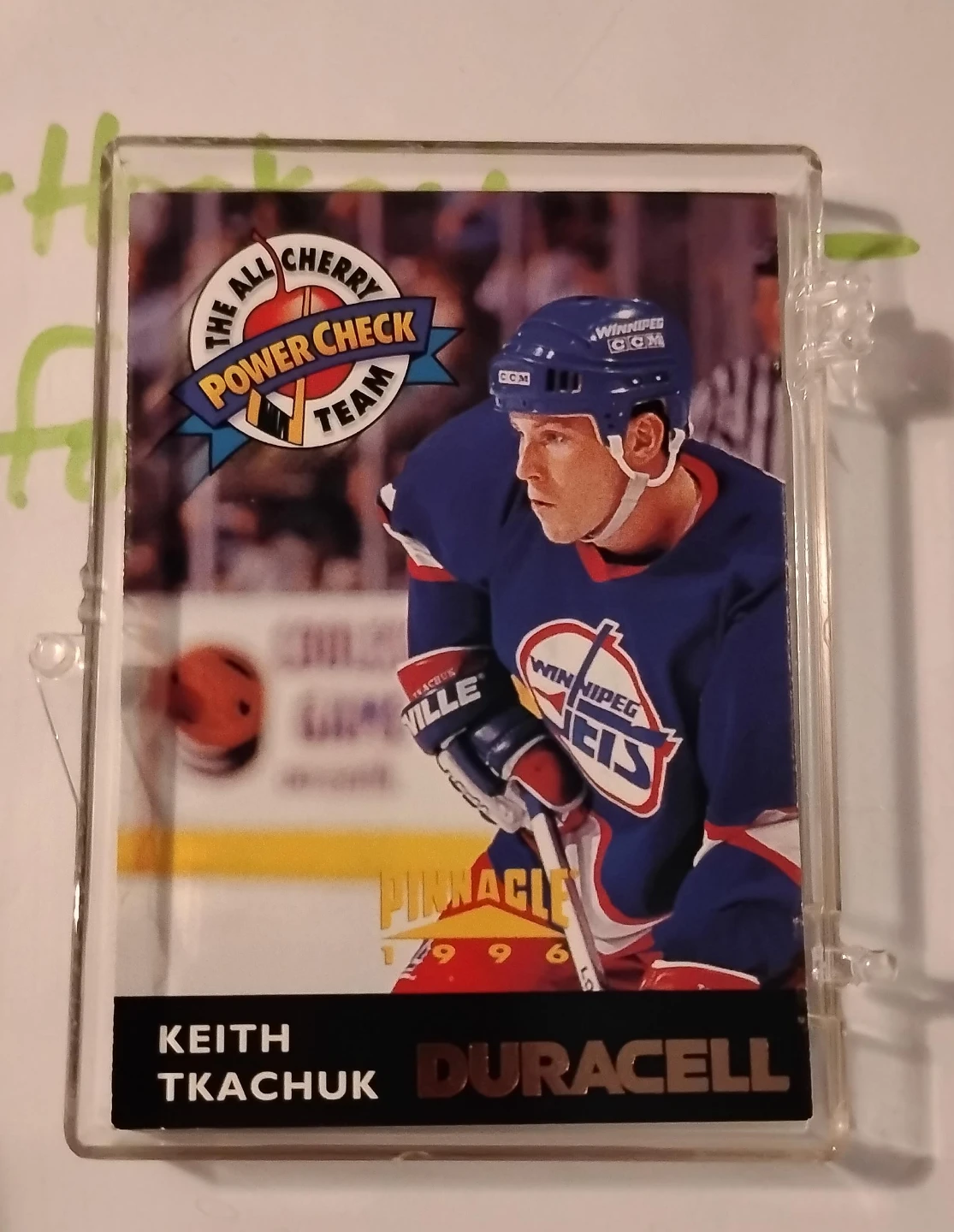 1996 Pinnacle Keith Tkachuk Winnipeg Jets Hockey Card
