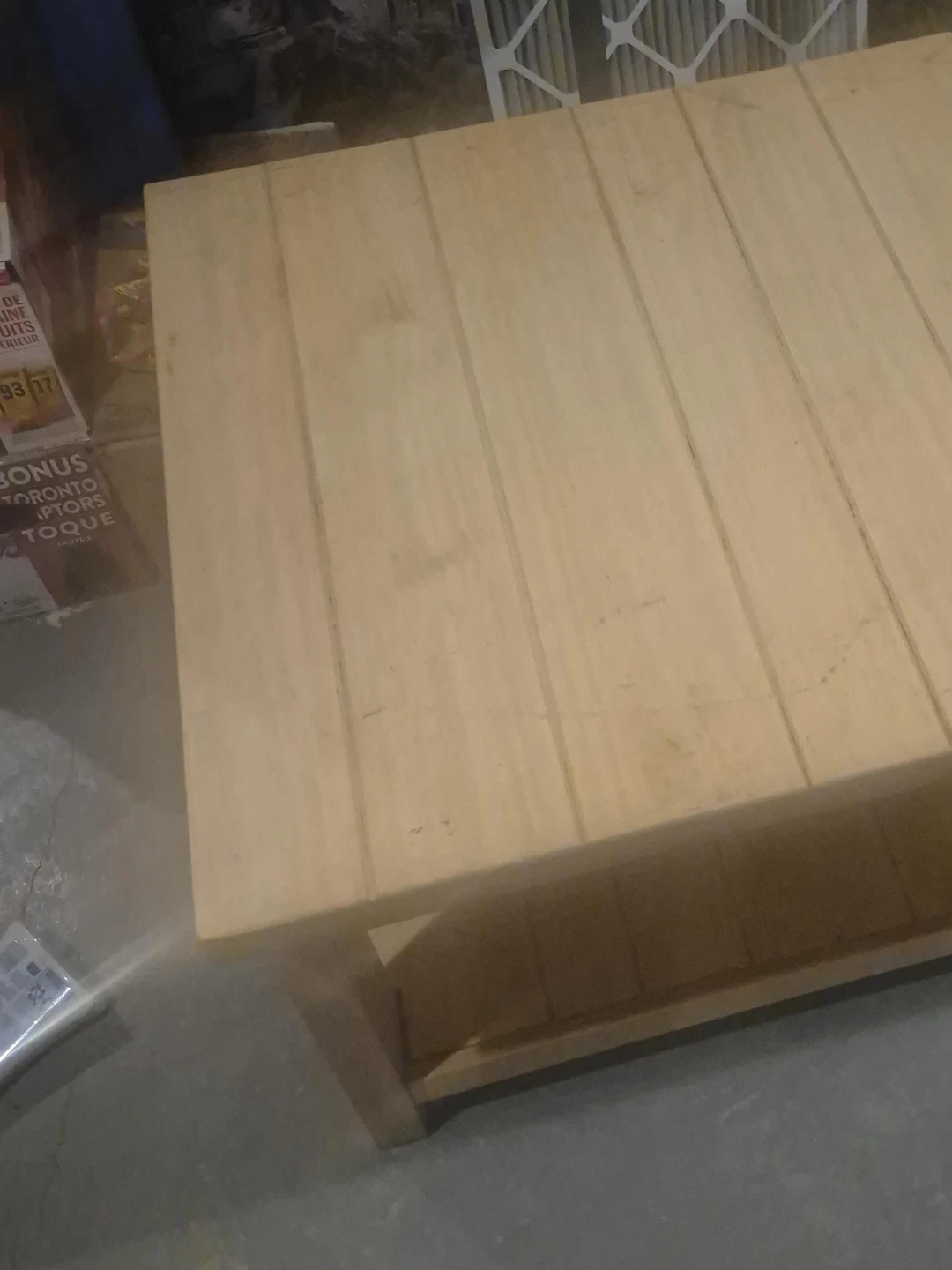 Wooden Coffee Table with Shelf