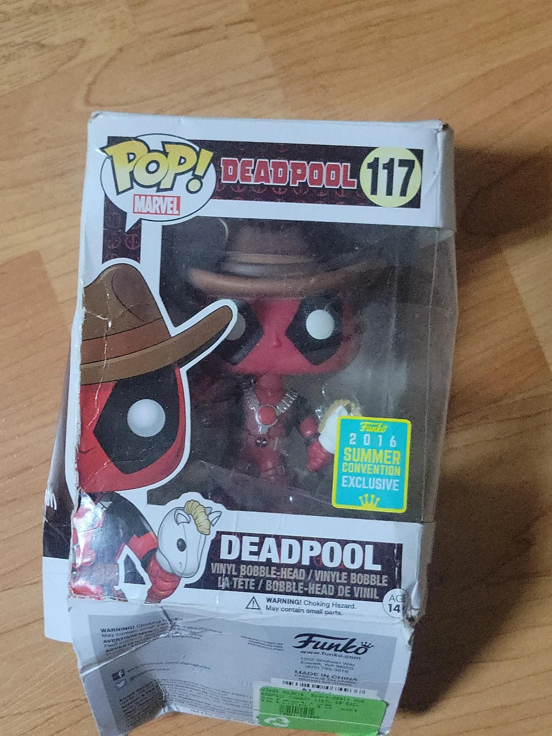 Funko Pop! Marvel Deadpool 117 Vinyl Bobble-Head