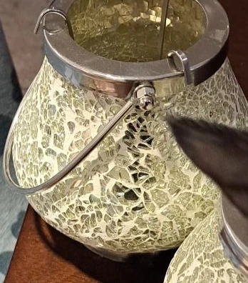 Mosaic Candle Lanterns set of 2