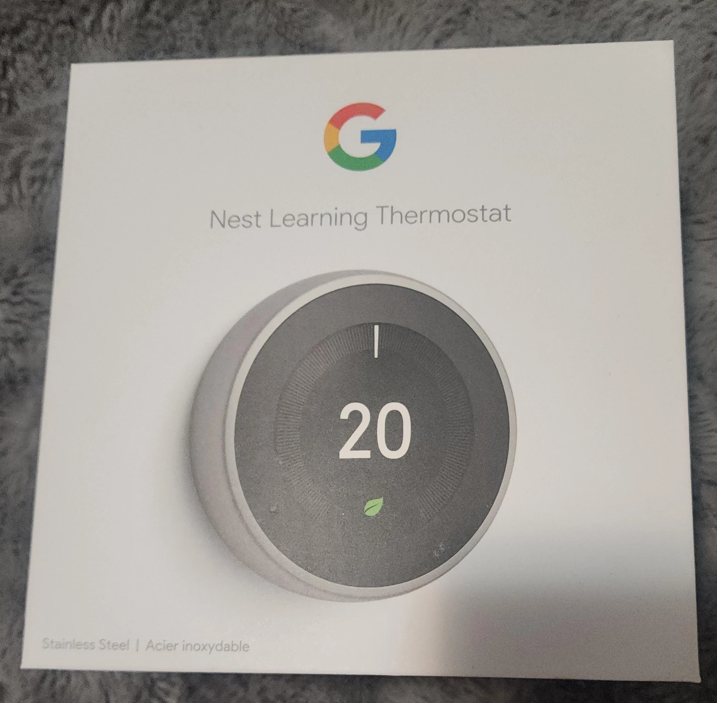 Google Nest Learning Thermostat Stainless Steel