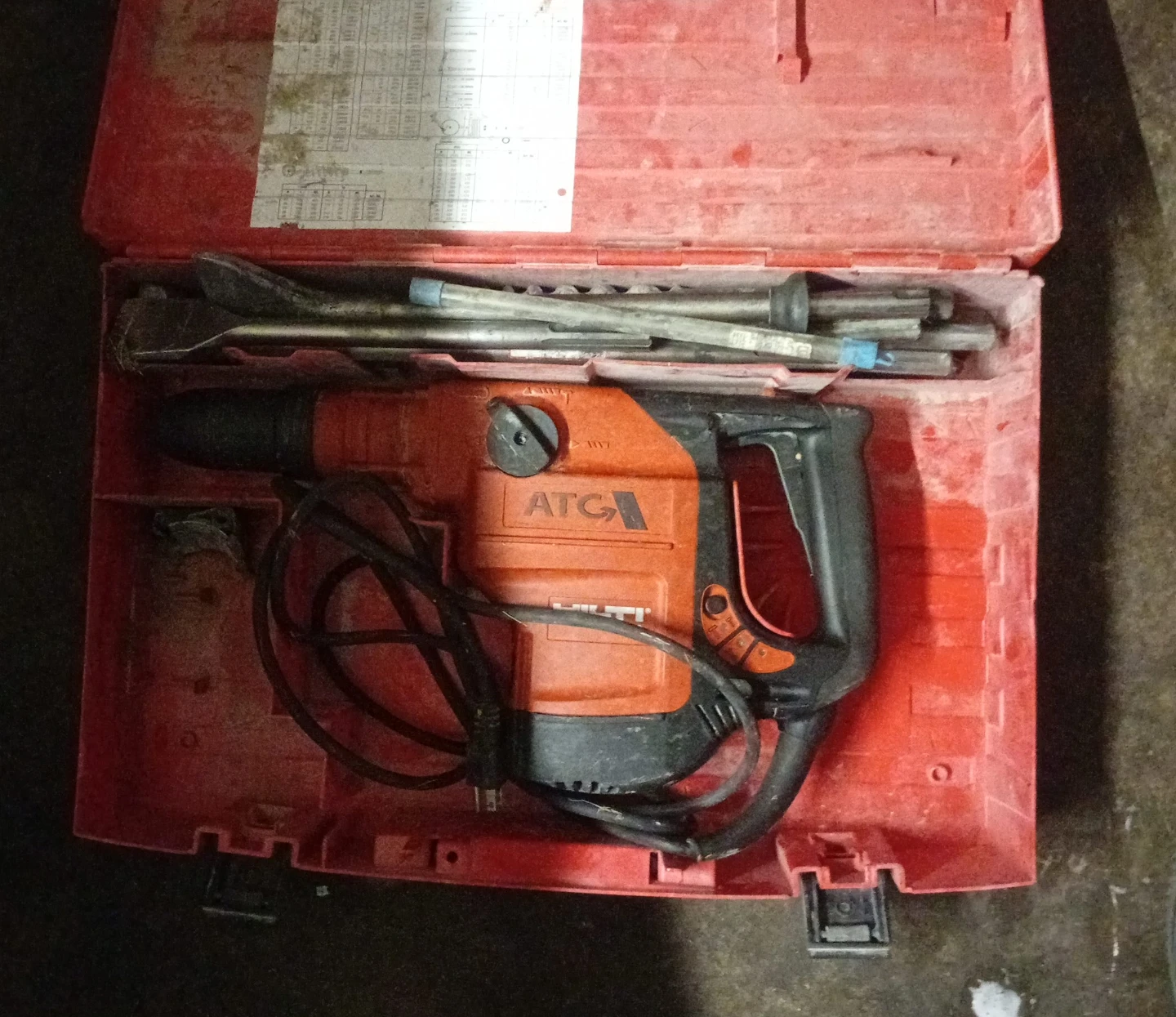 Hilti Rotary Hammer Drill in Case