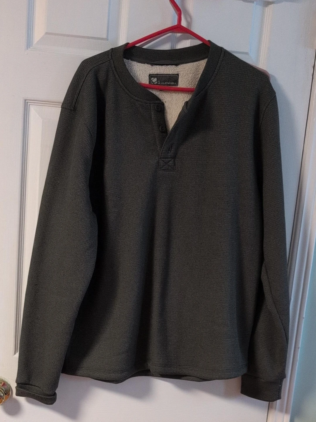 Kirkland Signature Sherpa Lined Henley Shirt